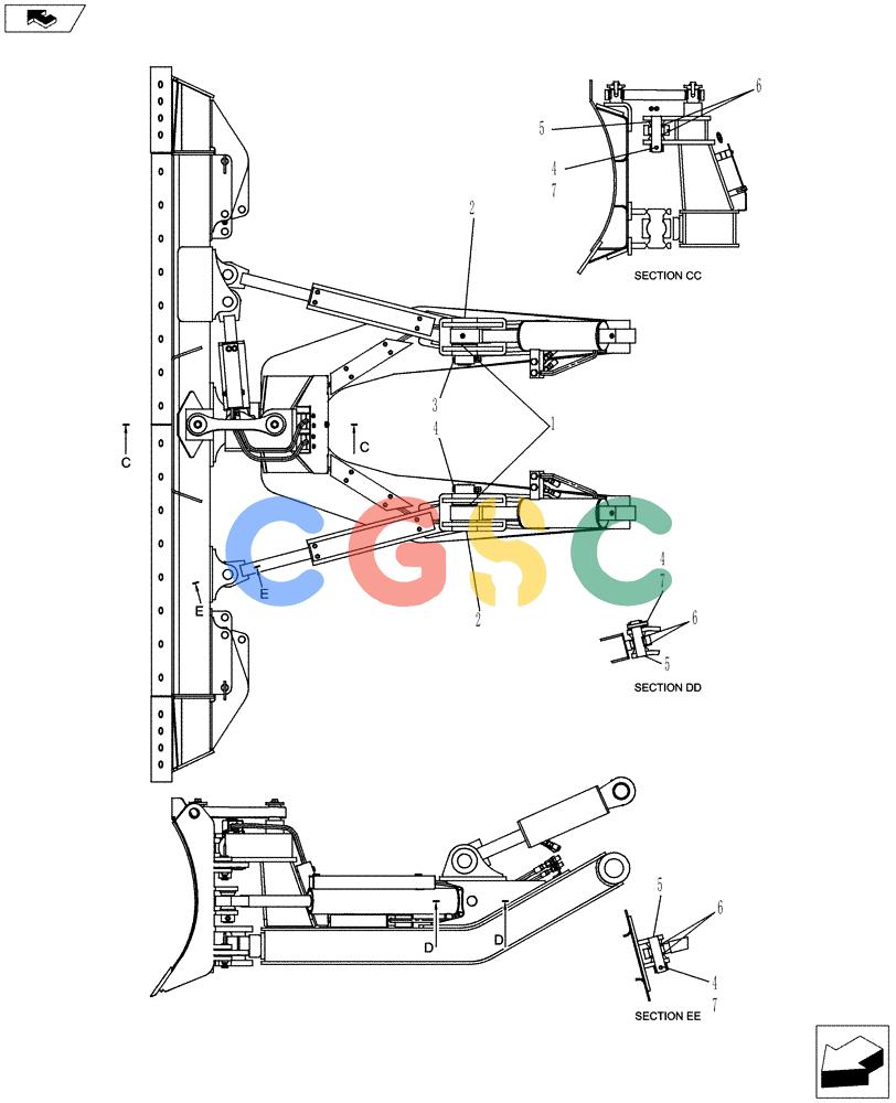 神钢零件查询(ED150-2) - BLADE RUNNER EXCAVATOR/DOZER ASN LH01-01001 (1/09-12/12) (02-010[01]) - CYLINDER INSTALLATION (PTPA) Kobelco