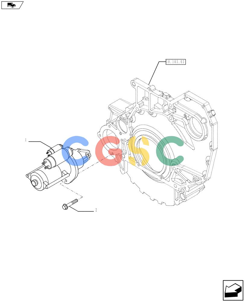 神钢零件查询(F4GE9684R J605) - ENGINE 5801404376 - 84370655 (11/13-) (55.201.01) - STARTER MOTOR (2852177-2852176) Kobelco