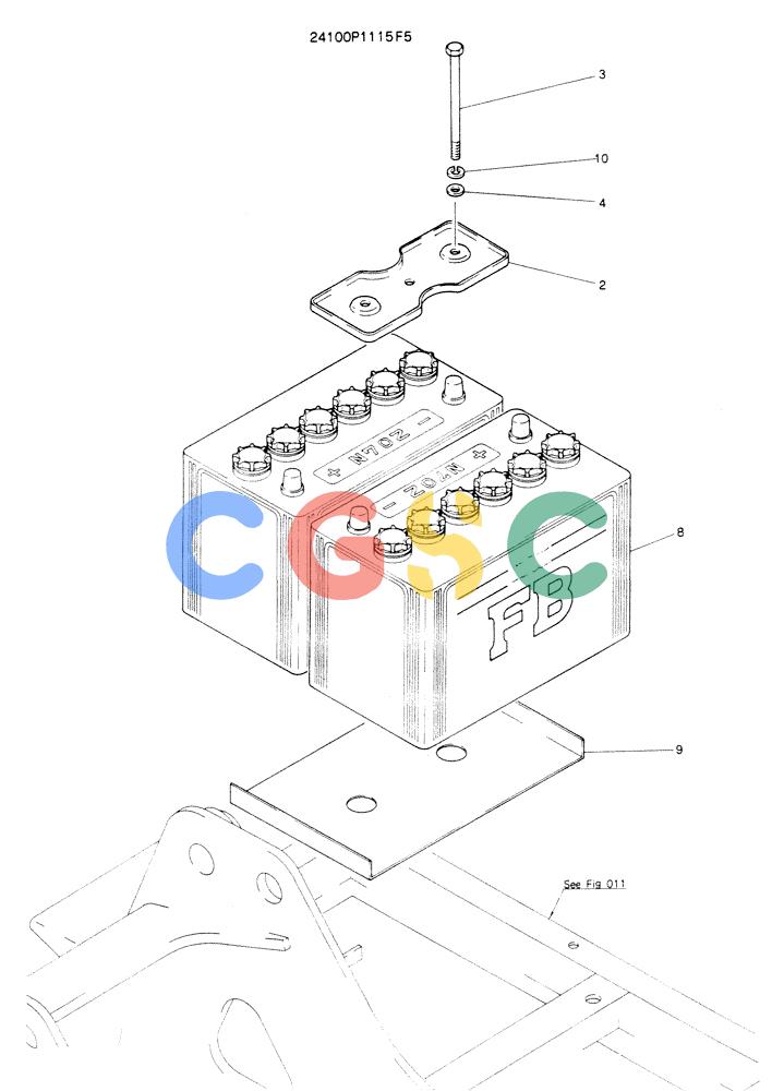 神钢零件查询(K904EL) - EXCAVATOR ASN LX1401 (1/86-12/03) (05-017) - BATTERY ASSY Kobelco