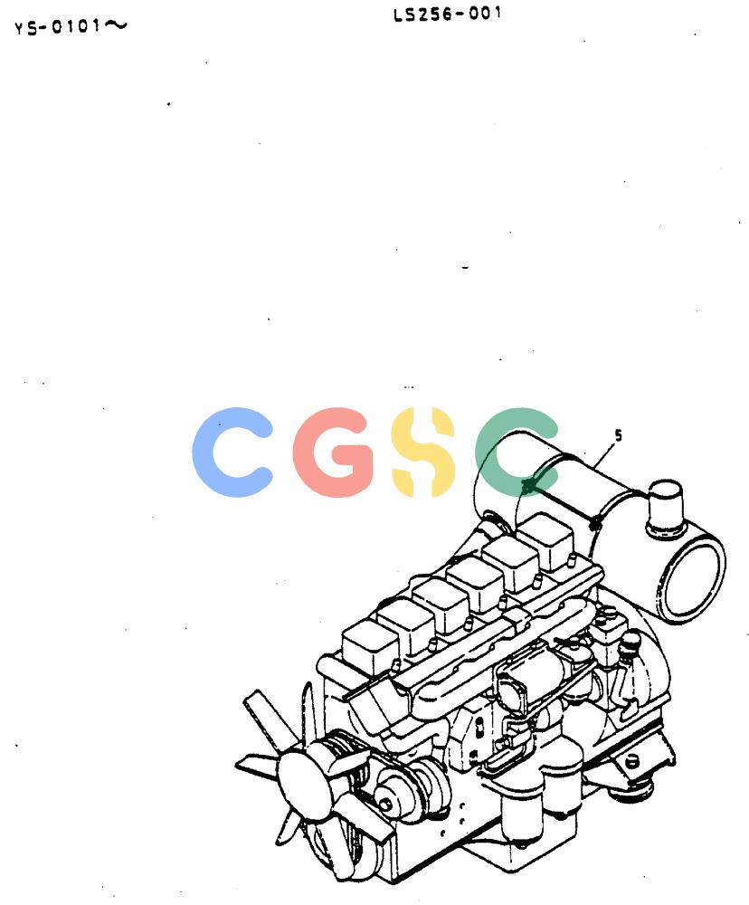 神钢零件查询(MD400LC) - EXCAVATOR BTW YS0101 - YS0200 (1/80-12/06) (05-002) - ENGINE ASSY Kobelco