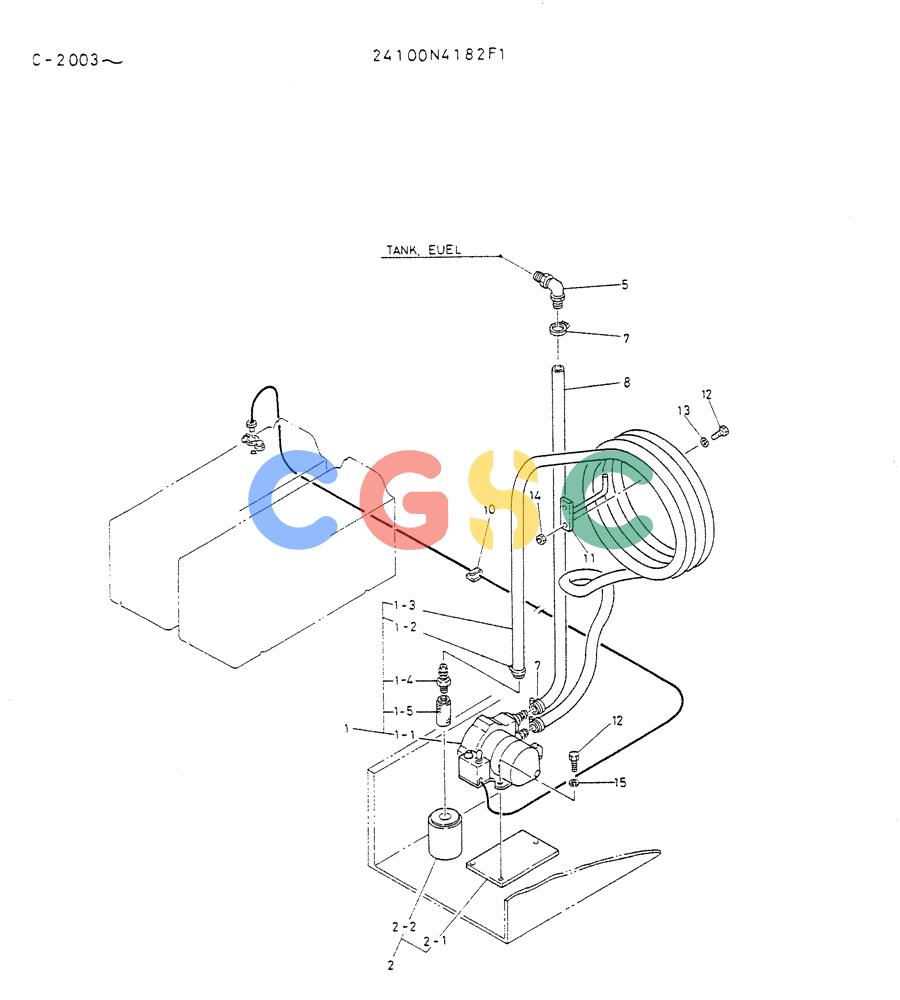 神钢零件查询(K912A) - EXCAVATOR BTW LC-2003 - LC-2016 (1/85-12/03) (01-008) - PUMP ASSY, FUEL (FOR SWISS) Kobelco