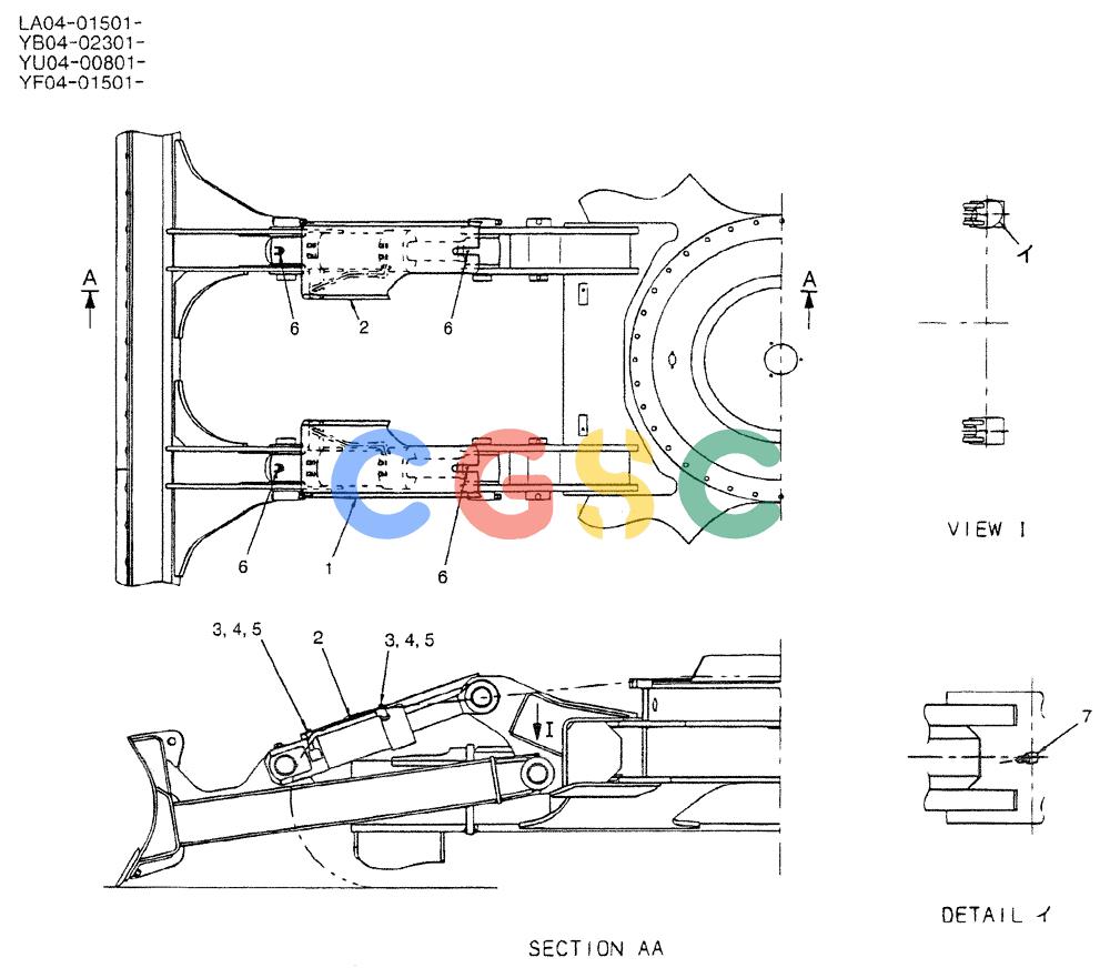 神钢零件查询(DOZER) - ATTACHMENT - SK235SR-1E, SK235SRNLC-1E, & SK235SRNLC-1ES (1/03-12/03) (02-007) - DOZER GROUP Kobelco
