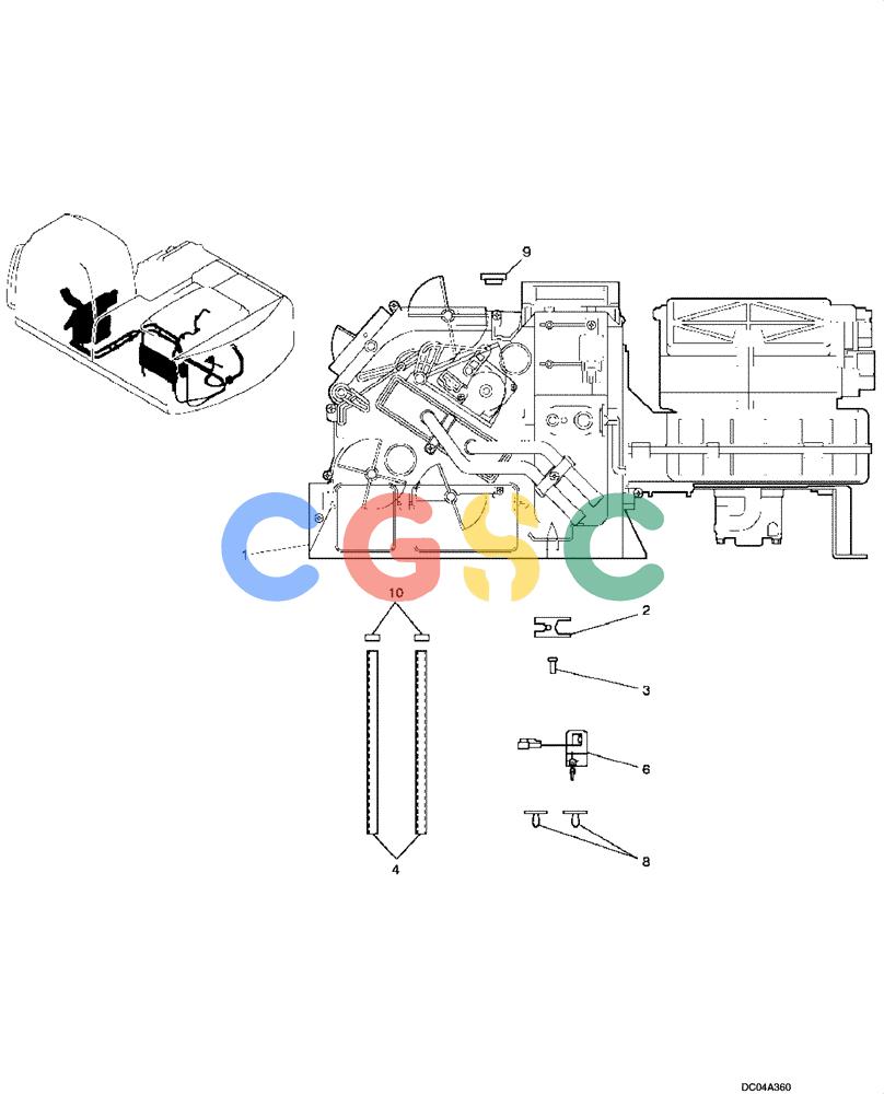 纽荷兰零件查询(EH215) - CRAWLER EXCAVATOR (9/03-) (09 -47[00]) - AIR CONDITIONER ASSY New Holland Constructuion