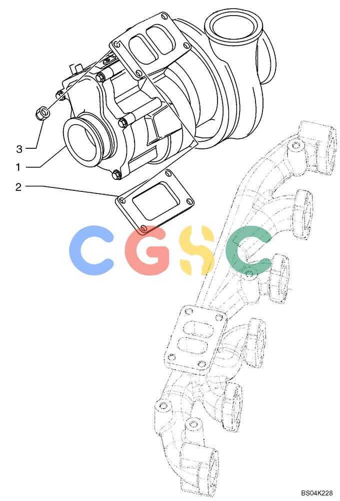 纽荷兰零件查询(DC95) - CRAWLER DOZER (8/04-) (02-29) - TURBOCHARGER New Holland Constructuion
