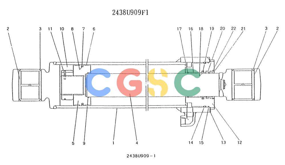神钢零件查询(K903) - MARK II EXCAVATOR BTW LE6601 - LE7871 (1/88-12/03) (11-062) - CYLINDER ASSY (ARM) Kobelco