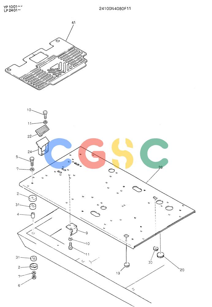 神钢零件查询(K905LC) - MARK II EXCAVATOR BTW YP1001 - YP1281 (1/87-12/03) (02-006) - PLATE ASSY, FLOOR(FOR EXPORT) Kobelco