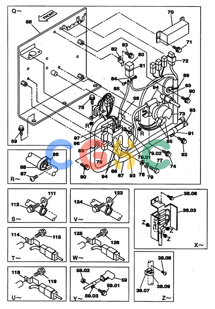 纽荷兰零件查询(E805) - CRAWLER EXCAVATOR (1/05-) (04-007-00[02]) - ELECTRICAL CIRCUIT- UPPERSTRUCTURE CHASSIS New Holland Constructuion