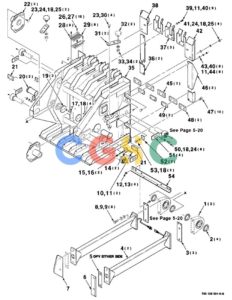 凯斯零件查询(8575) - CASE IH MID-SIZE RECTANGULAR BALER (EUROPE) (1/95-12/00) (5-18) - PLUNGER ASSEMBLY Case Agriculture