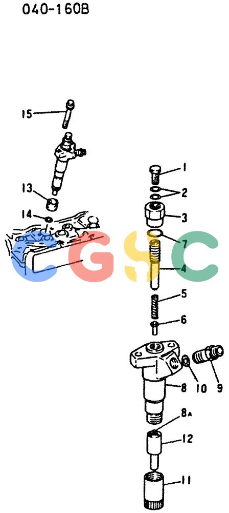 神钢零件查询(6D16-T) - MITSUBISHI DIESEL ENGINE - K909 II & K909LC II EXCAVATORS (1/87-12/06) (02-012) - FUEL INJECTION NOZZLE Kobelco