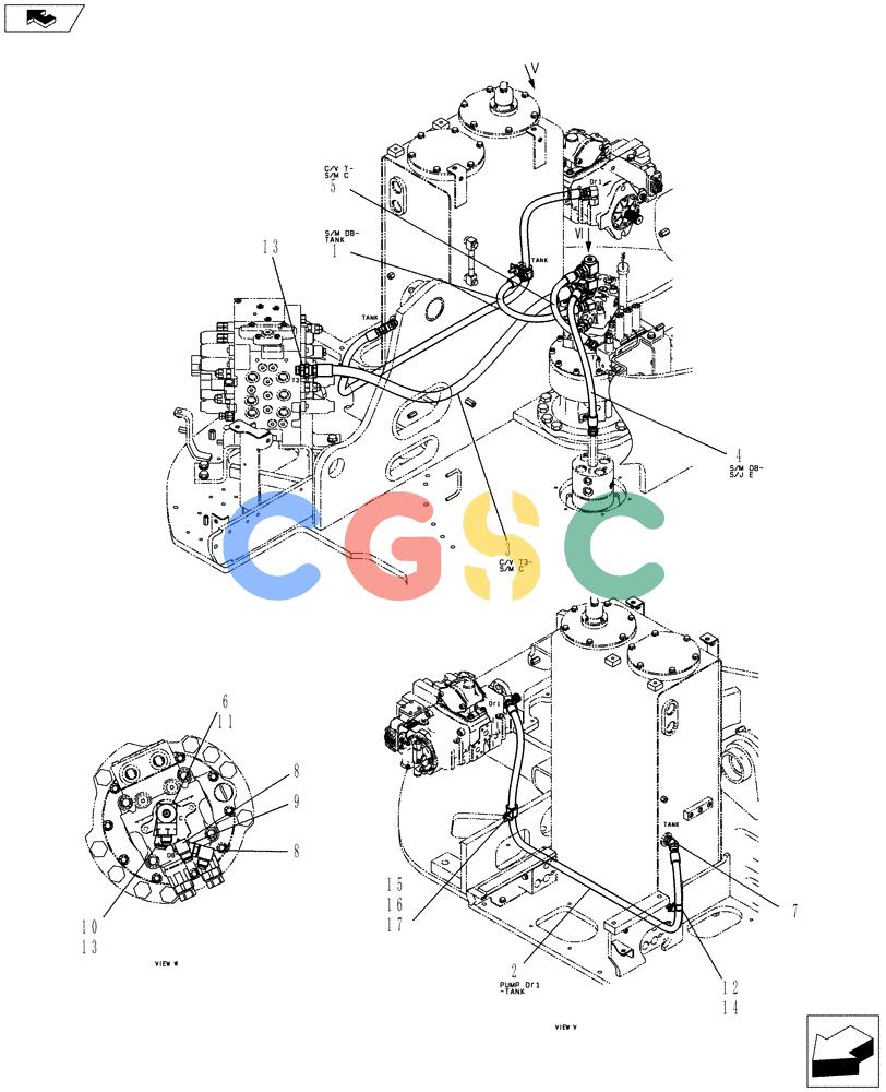 神钢零件查询(ED150-2) - BLADE RUNNER EXCAVATOR/DOZER ASN LH01-01001 (1/09-12/12) (01-025[02]) - HYDRAULIC LINES, RETURN Kobelco