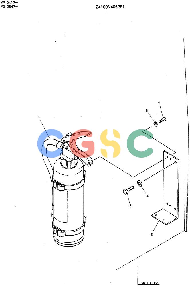 神钢零件查询(MD180LC) - EXCAVATOR ASN YG0647 (1/80-12/06) (08-002) - INSTAL, FIRE EXTINGUISHER Kobelco