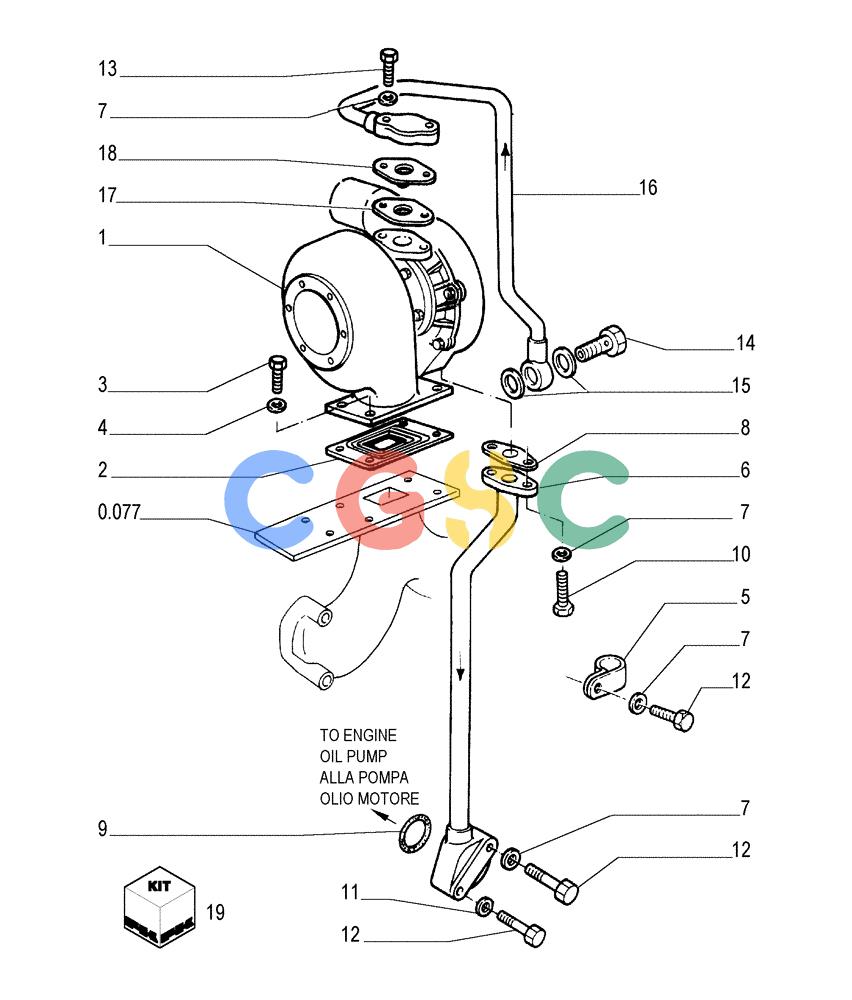 纽荷兰零件查询(FL175) - CRAWLER LOADER (N.A. VERSION) (6/92-) (0.240[01]) - TURBOCHARGER New Holland Constructuion