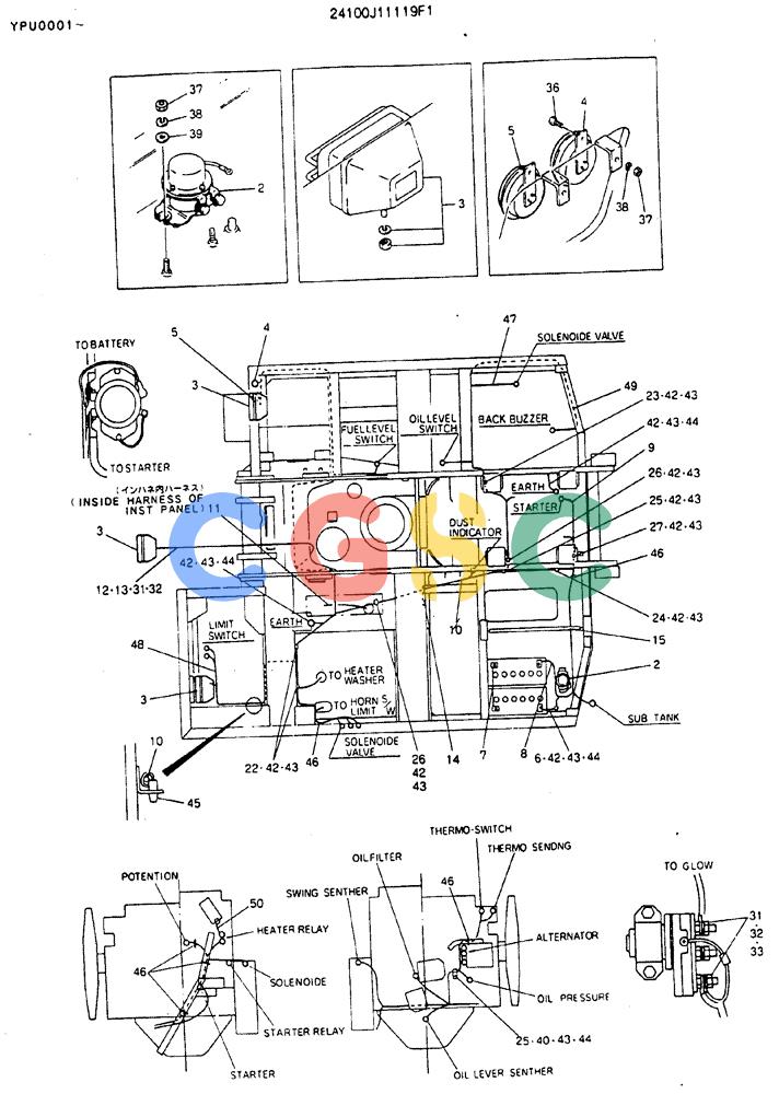 神钢零件查询(MD140BLC) - EXCAVATOR BTW YPU0001 - YPU0300 (1/80-12/06) (05-012) - WIRING ASSY, ELEC Kobelco