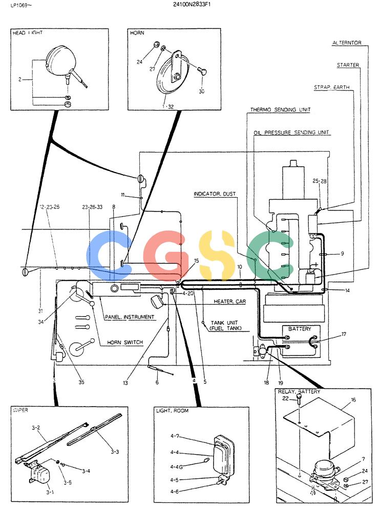 神钢零件查询(K905LC) - EXCAVATOR BTW YP0115 - YP0301 (1/85-12/03) (06-037) - WIRING ASSY,ELEC Kobelco