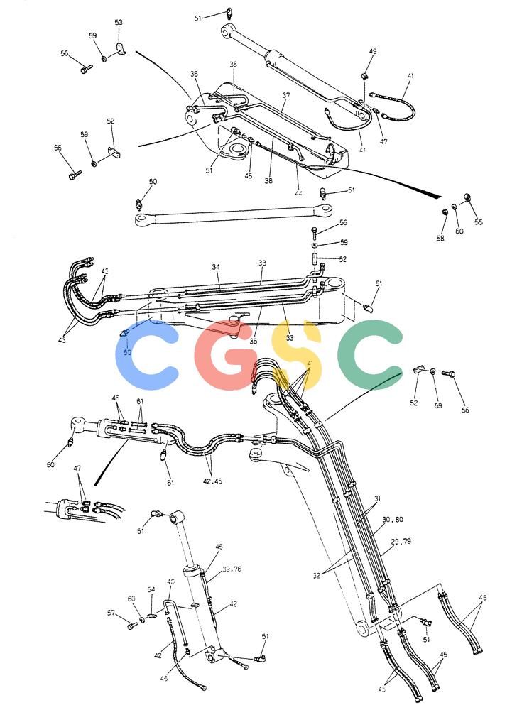 神钢零件查询(K903B) - EXCAVATOR ASN LE3401 (1/85-12/03) (11-016[02]) - BOOM ASSY P/N 24100J4808F1 Kobelco