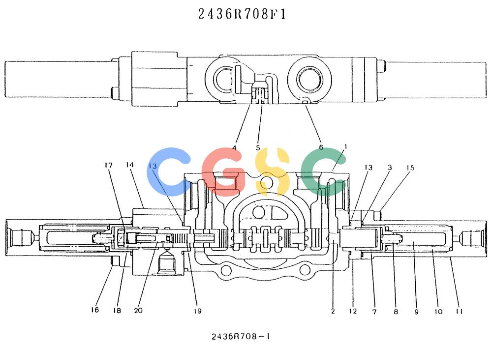 神钢零件查询(K903) - MARK II EXCAVATOR BTW LE6601 - LE7871 (1/88-12/03) (11-072) - SPOOL ASSY Kobelco