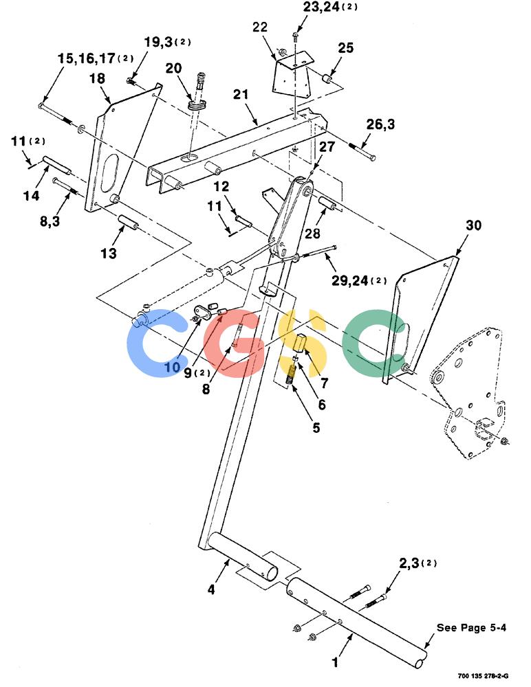 凯斯零件查询(RS561A) - CASE IH ROUND BALER (1/99-12/00) (5-006) - KICKER ASSEMBLY, RIGHT Case Agriculture