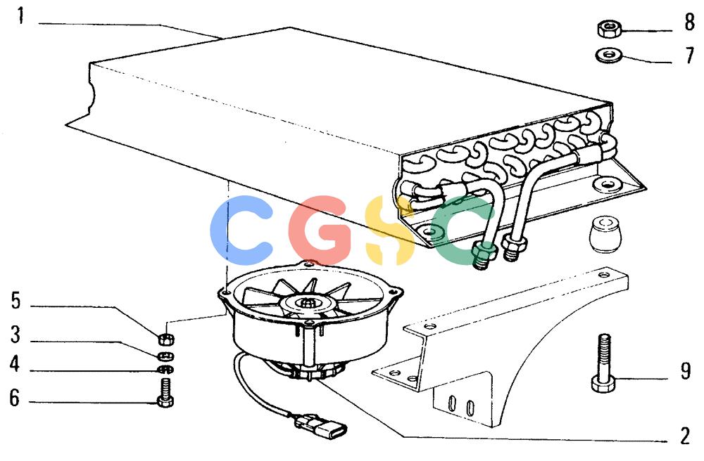 纽荷兰零件查询(FD14E) - CRAWLER DOZER (95.6650[007]) - AIR CONDITIONING-CONDENSER New Holland Constructuion