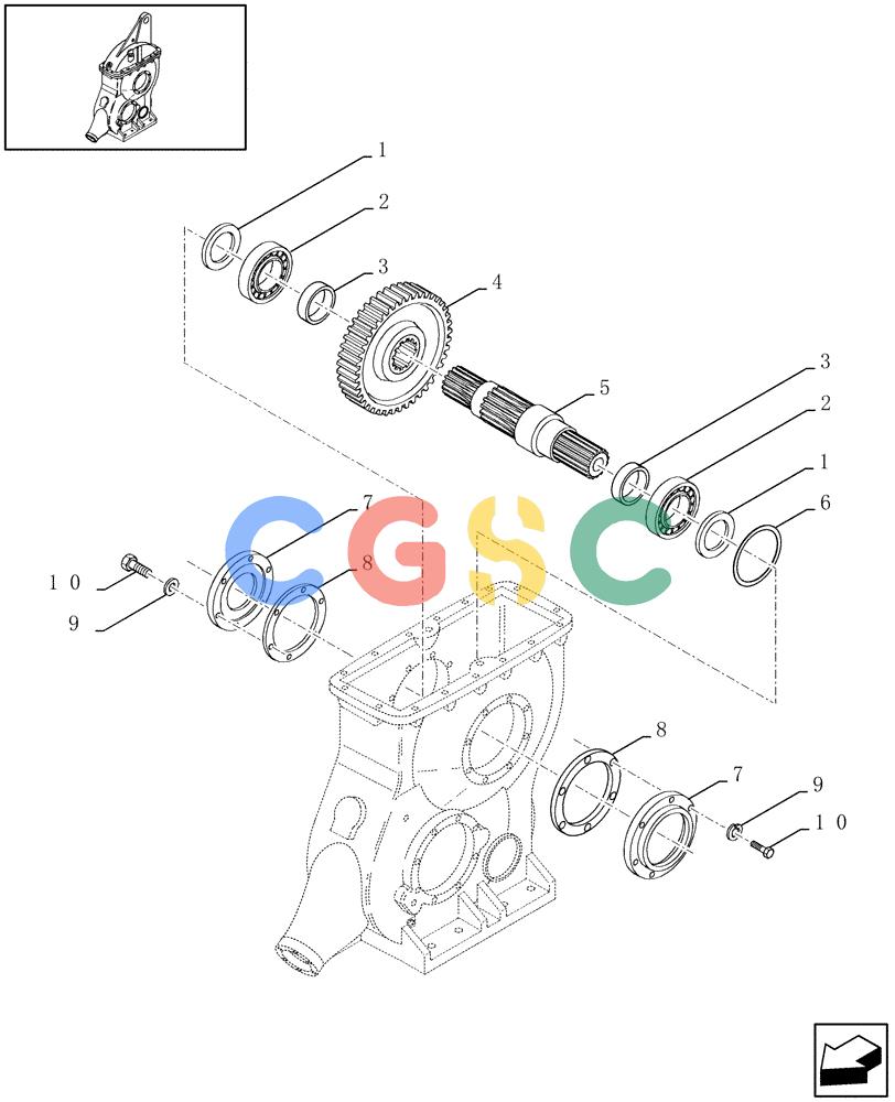 凯斯零件查询(LBX331S) - BIG RECTANGULAR BALER (6/01-12/03) (03.04[01]) - MAIN GEARBOX Case Agriculture