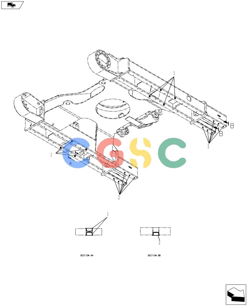 纽荷兰零件查询(E80BMSR) - COMPACT CRAWLER EXCAVATOR ASN LF06-04501 (NBTA18037) (02-005[00]) - CAP ASSEMBLY New Holland Constructuion
