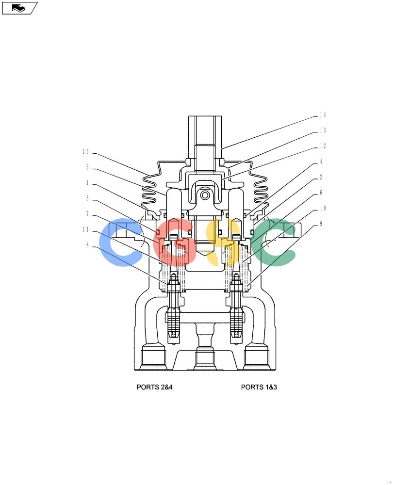 纽荷兰零件查询(E135BSRLC) - CRAWLER EXCAVATOR ASN YH06-08001 (01-035[03]) - CONTROL LINES, REMOTE New Holland Constructuion
