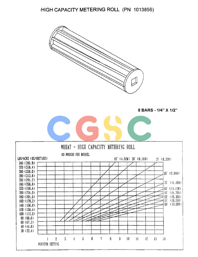 凯斯零件查询(2400) - CONCORD AIR SYSTEM (1/96-12/99) (D09) - HIGH CAPACITY METERING ROLL, PN 1013856 Case Agriculture