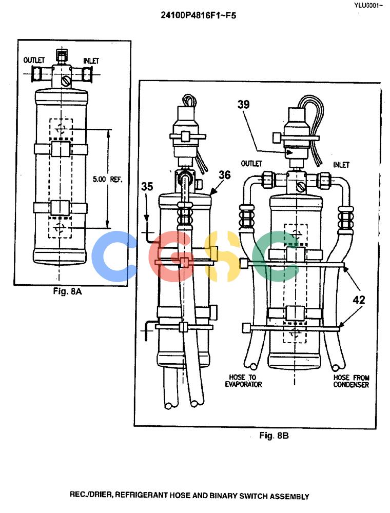 神钢零件查询(ED180) - BLADE RUNNER EXCAVATOR/DOZER ASN YLU0001 (1/99-12/01) (05-017[10]) - AIR CONDITIONER KIT INSTALLATION Kobelco
