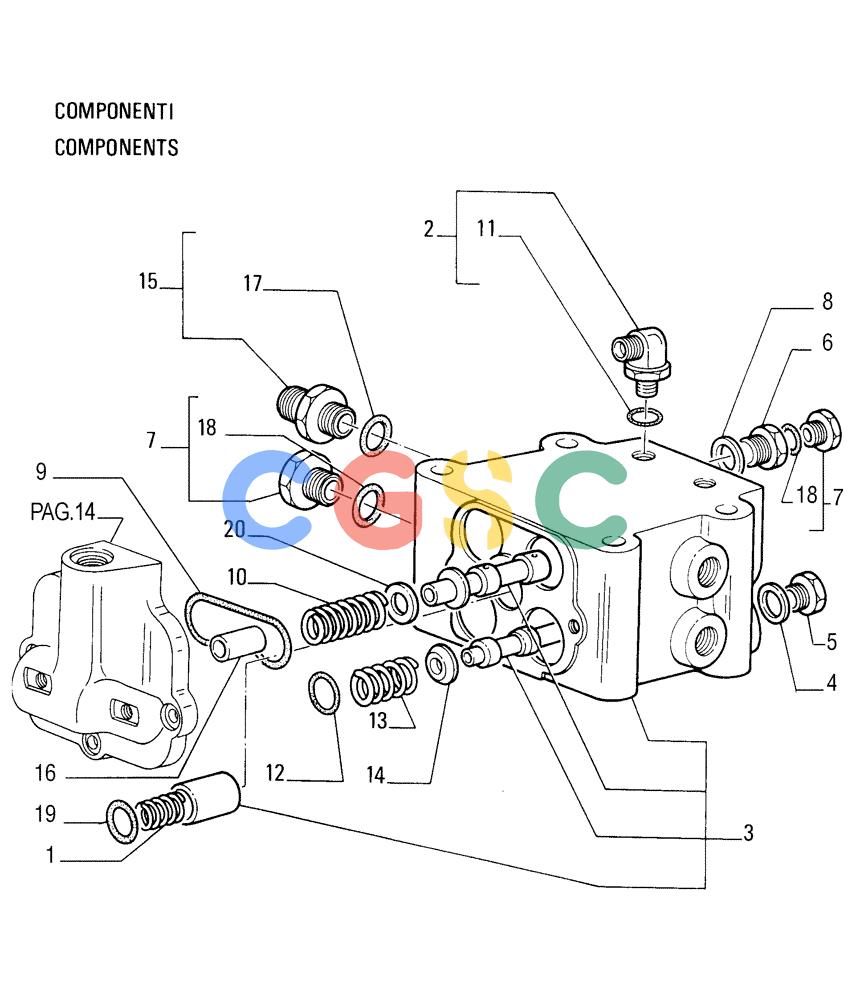 纽荷兰零件查询(FD255) - CRAWLER DOZER (N.A. VERSION) (7/95-) (1.277[13]) - REAR TRANSMISSION - CONTROL VALVE New Holland Constructuion