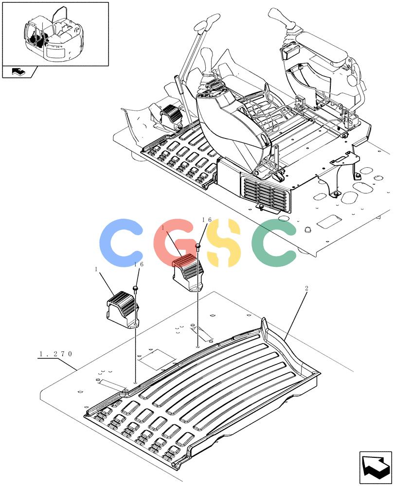 纽荷兰零件查询(E235BSR) - CRAWLER EXCAVATOR (5/07-) (1.070[01]) - CONTROLS New Holland Constructuion