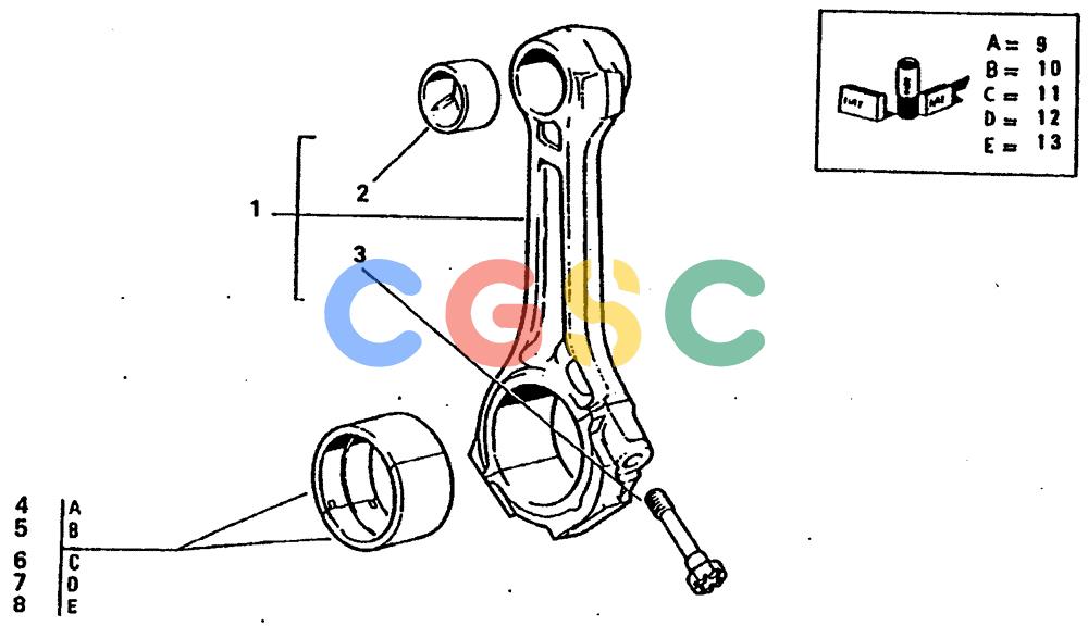 纽荷兰零件查询(65B) - MOTORGRADERS (A1.05[003]) - CONNECTING RODS New Holland Constructuion
