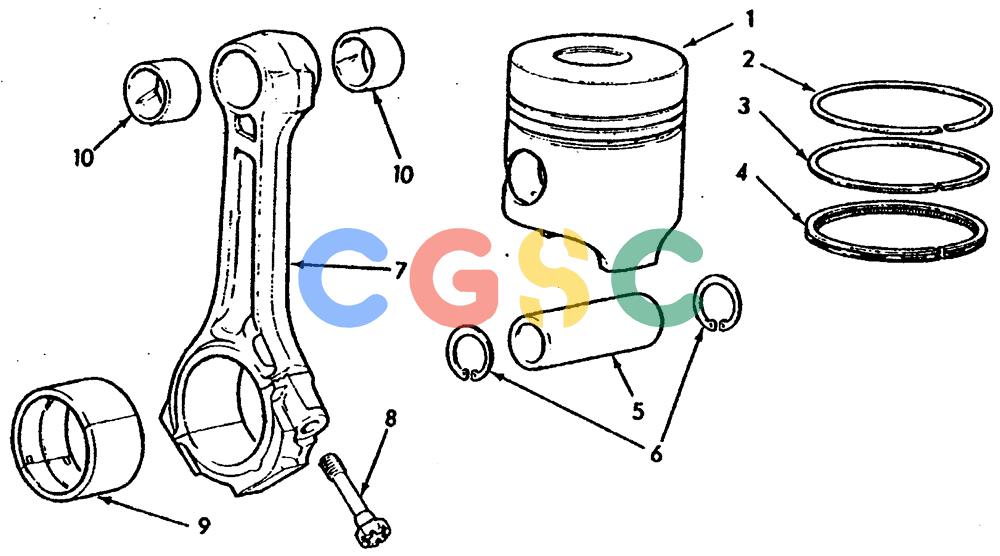 纽荷兰零件查询(65B) - MOTORGRADERS (A1.05[001]) - PISTONS & CONNECTING RODS New Holland Constructuion
