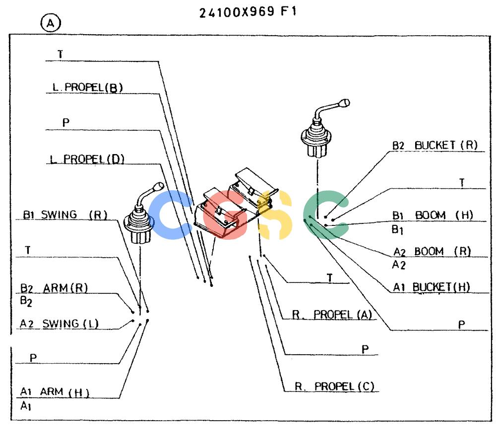 神钢零件查询(K935) - EXCAVATOR BTW L70106 - L70166, LU0067 (1/76-12/03) (11-011[02]) - CONTROL ASSY, G.M.ENG.MOUNT Kobelco