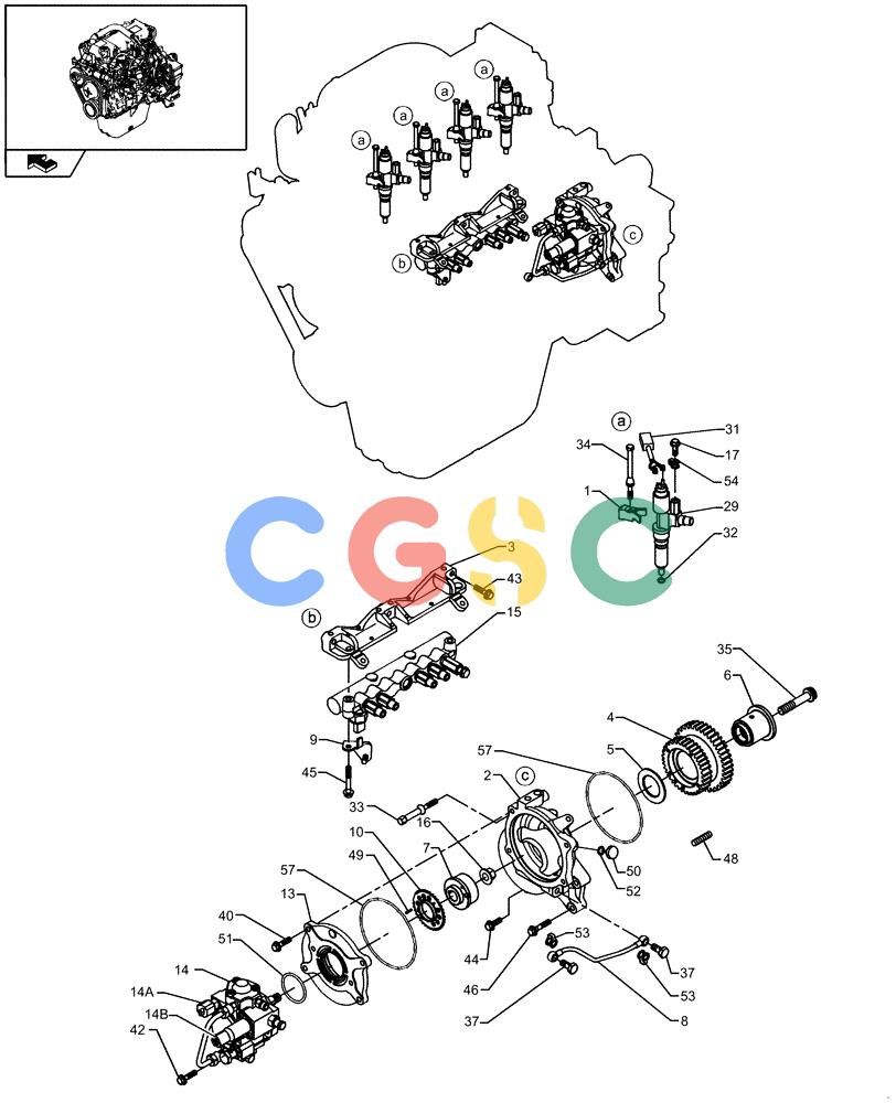 纽荷兰零件查询(E235BSR) - CRAWLER EXCAVATOR (5/07-) (0.203[01]) - PIPING - FUEL New Holland Constructuion