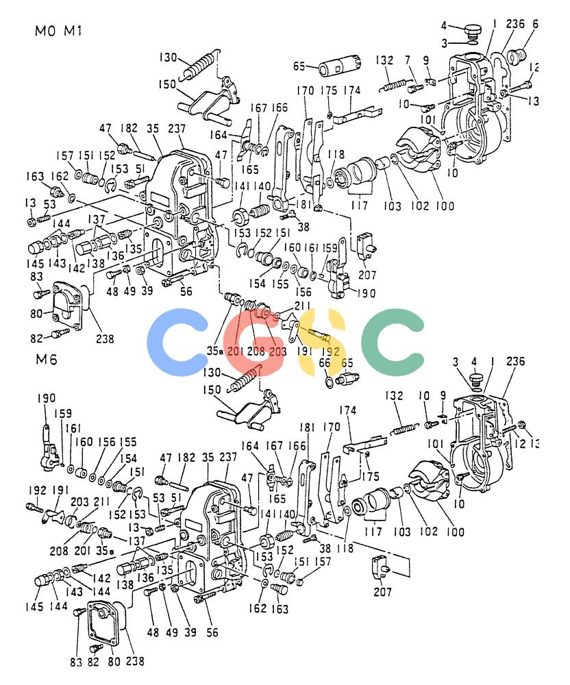 神钢零件查询(8DC9-T) - MITSUBISHI DIESEL ENGINE - K914 & K975 (1/79-12/06) (03-005[01]) - GOVERNOR (INNER PARTS) Kobelco