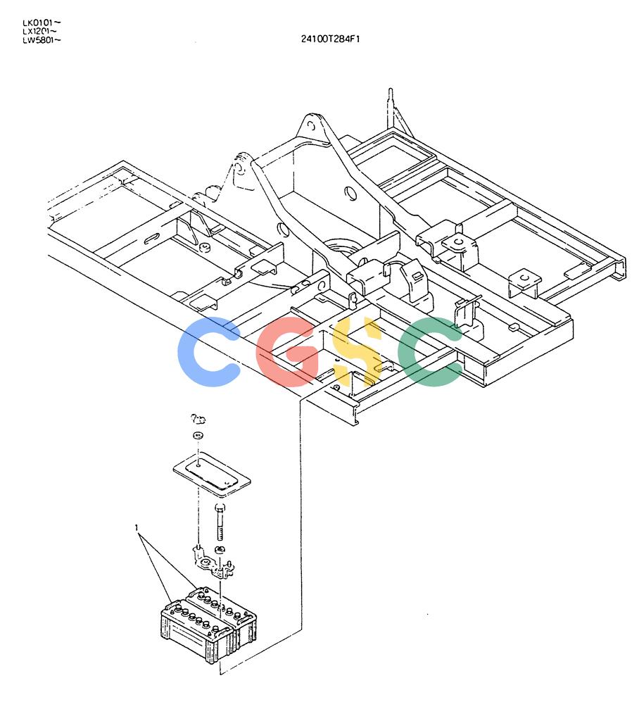 神钢零件查询(K904DL) - EXCAVATOR ASN LX1201 (1/84-12/03) (10-002) - REWORK, UPP FRAME ASSY (FOR COLD REGIONS) Kobelco
