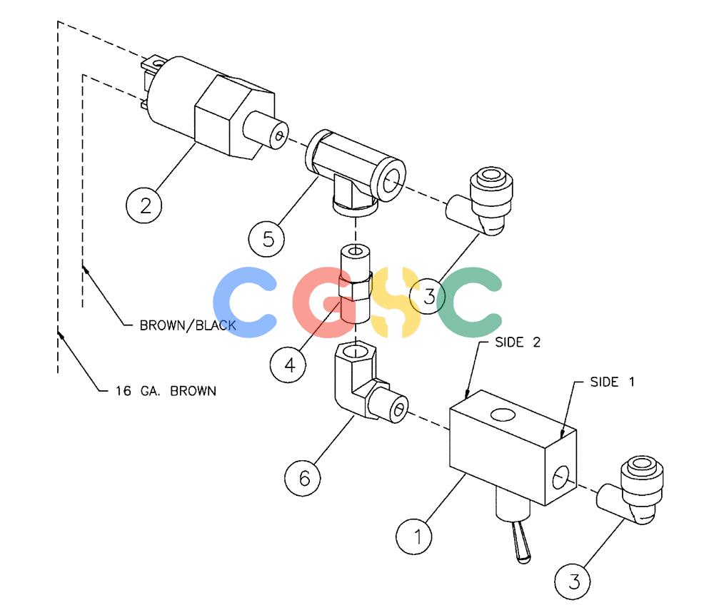 凯斯零件查询(FLX3300B) - FLOATER - 2002 (9/02-10/03) (07-012) - 2-SPEED SHIFT CIRCUIT Case Agriculture