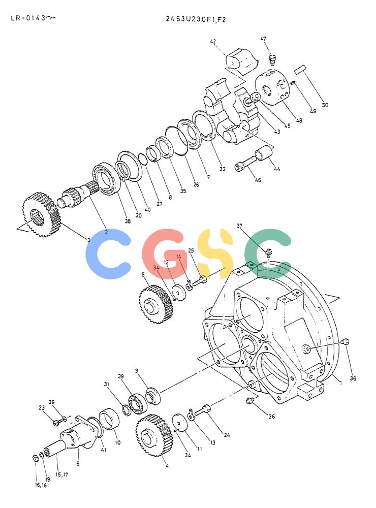 神钢零件查询(K914) - EXCAVATOR ASN LR-0143 (1/79-12/03) (07-007) - PUMP-DRIVE ASSY Kobelco