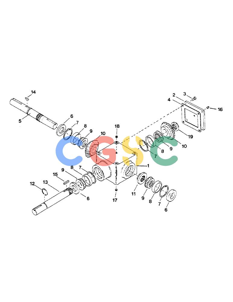 凯斯零件查询(1802) - CONCORD AIR SYSTEM (1/90-11/01) (35) - GEARBOX ASSEMBLY Case Agriculture