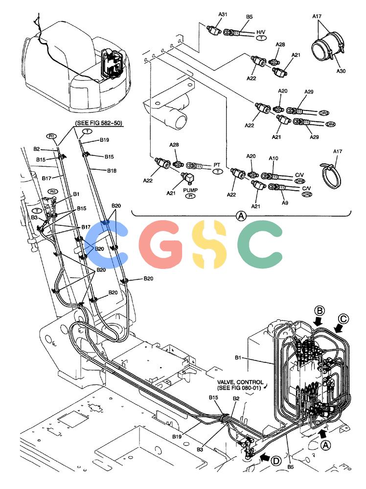 纽荷兰零件查询(EH80) - MIDI CRAWLER EXCAVATOR ASN LF04-02000 (N4TA18001 thru N4TA18010, ASN N5TA18011 -) (NA) (1/ (163) - CONTROL LINES, REMOTE (WITHOUT NIBBLER AND BREAKER) (BOOM AND ARM SAFETY) New Holland Constructuion