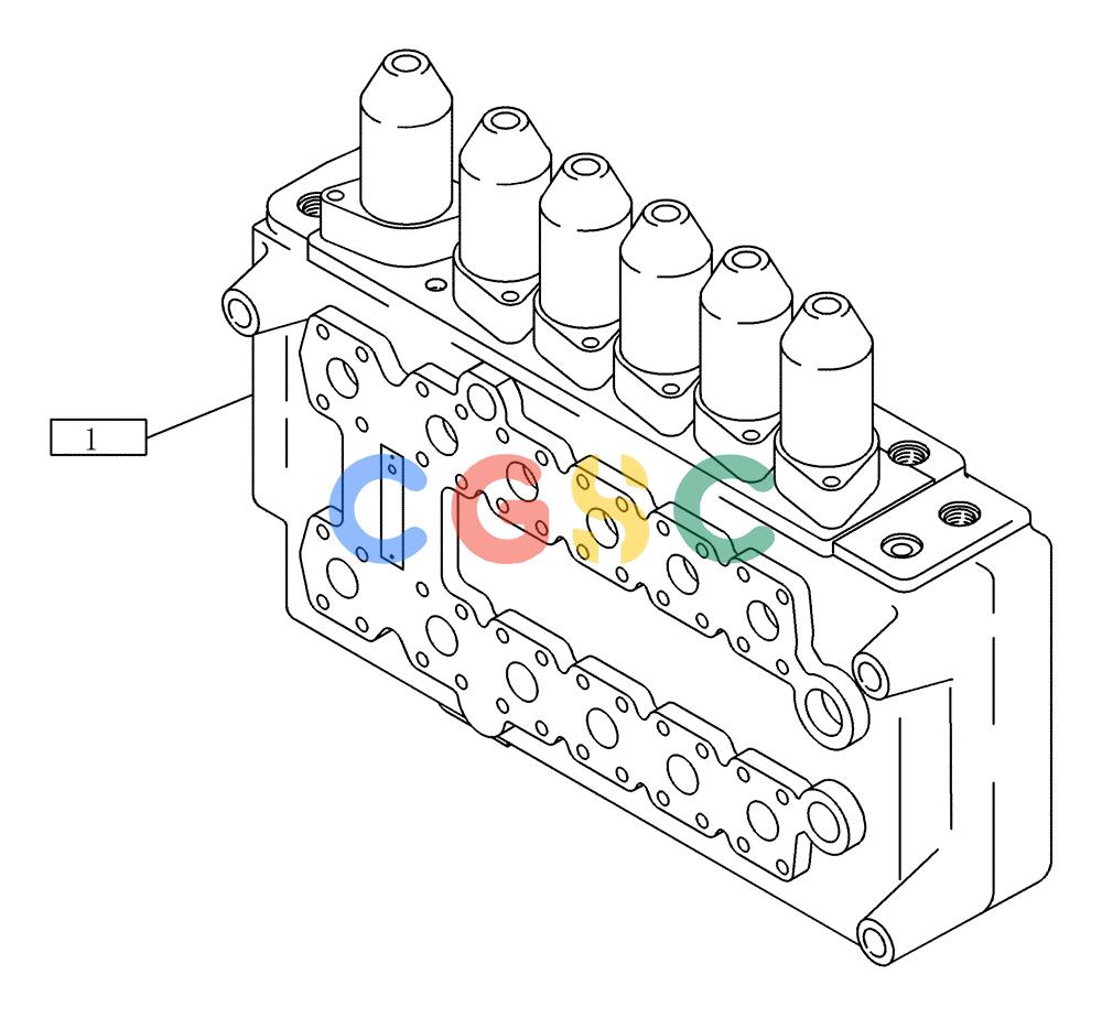 纽荷兰零件查询(EC215) - CRAWLER EXCAVATOR (11/99-) (23.610[001]) - CONTROL BLOCK INSTALL.MATERIAL (OPTION) (S/N 721501-UP) New Holland Constructuion