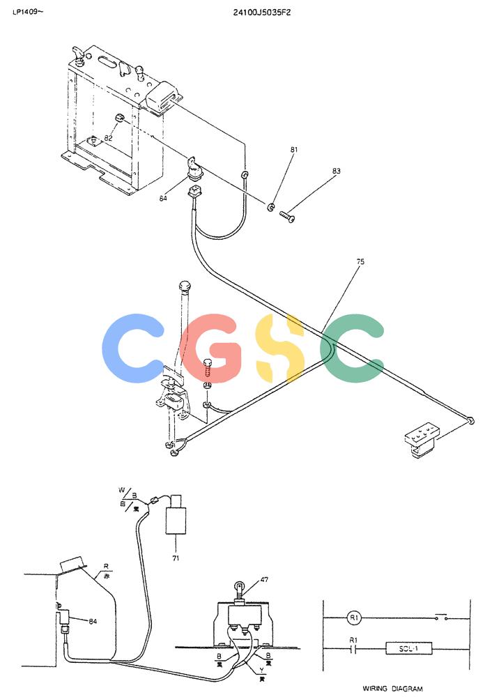 神钢零件查询(K905LC) - EXCAVATOR BTW YP0115 - YP0301 (1/85-12/03) (09-016[03]) - CONTROL ASSY(DOZER) 24100J5035F2 Kobelco