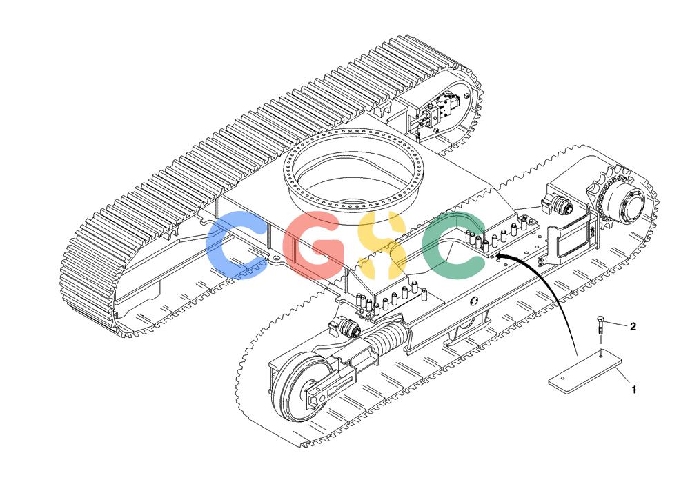 纽荷兰零件查询(EC450) - CRAWLER EXCAVATOR (SN: 750001-UP) (11/99-) (36.520[001]) - COVER INSTALL.MATERIAL (S/N 750020-750020) New Holland Constructuion