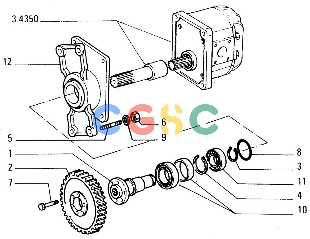 纽荷兰零件查询(FD14E) - CRAWLER DOZER (1.2000[005]) - UNIT TORQUE CONVERTER New Holland Constructuion