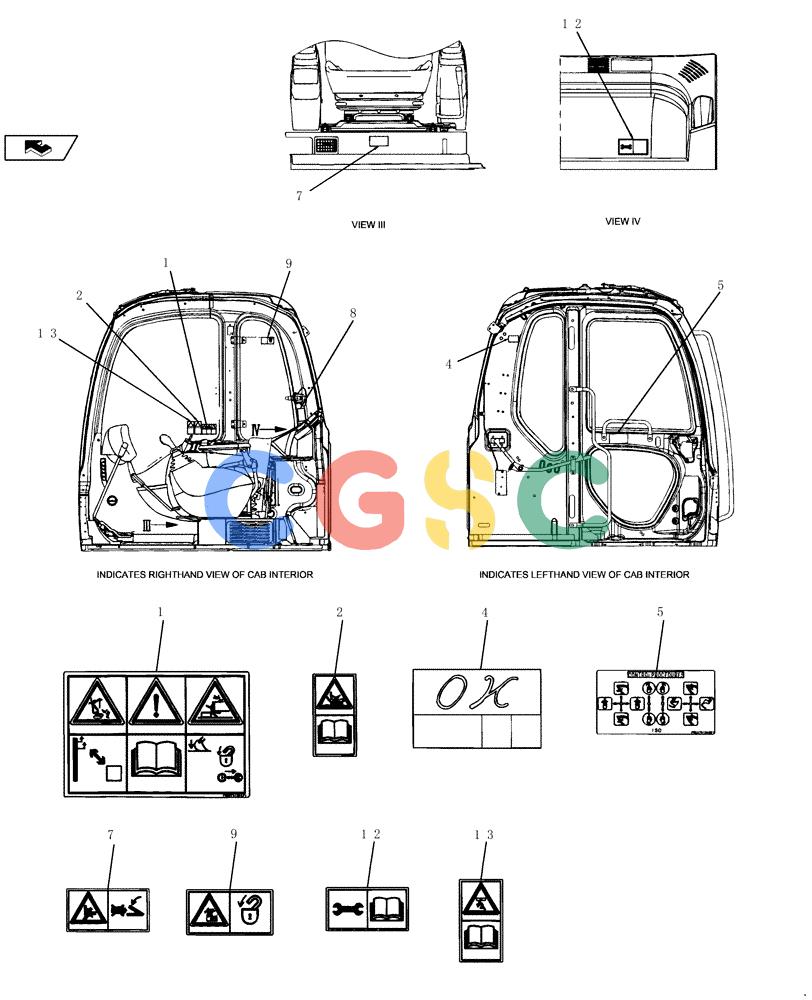 纽荷兰零件查询(E235BSR) - CRAWLER EXCAVATOR (5/07-) (4.520[04]) - DECALS New Holland Constructuion