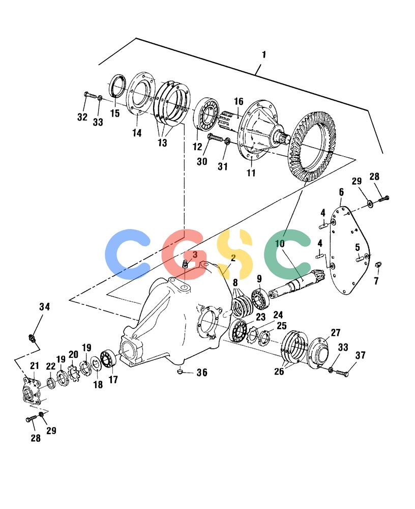凯斯零件查询(SB521) - SMALL SQUARE BALER (8/08-12/15) (31.220.02) - GEARBOX, MAIN DRIVE Case Agriculture