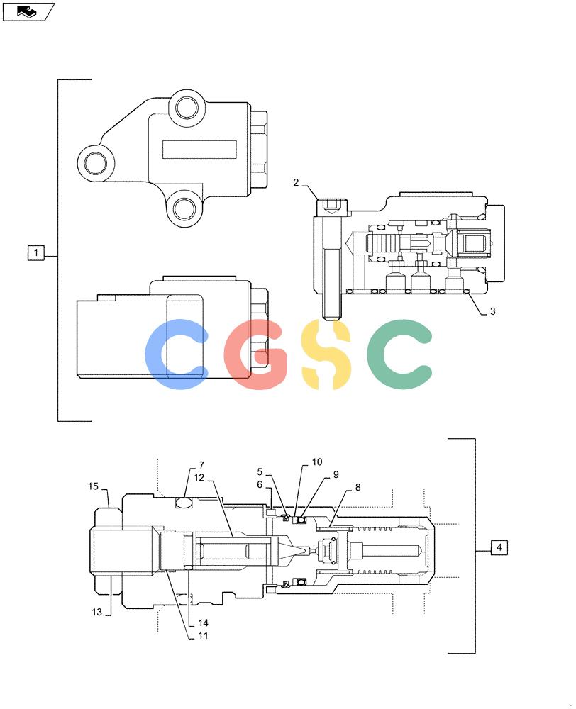 神钢零件查询(ED160 BLADE) - HYDRAULIC EXCAVATOR - ASN LH02-01501 (9/12-12/13) (35.359.AB[06]) - CONTROL VALVE ASSY Kobelco