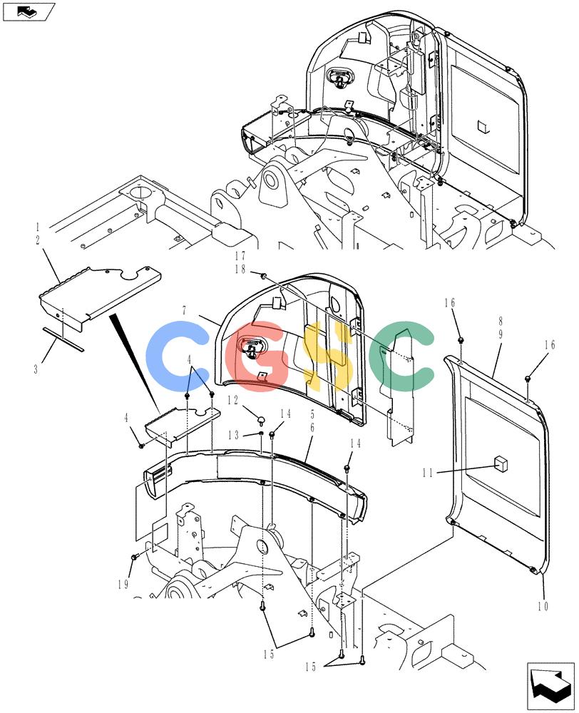 神钢零件查询(ED150-2) - BLADE RUNNER EXCAVATOR/DOZER ASN LH01-01001 (1/09-12/12) (01-069[03]) - GUARD INSTALLATION Kobelco