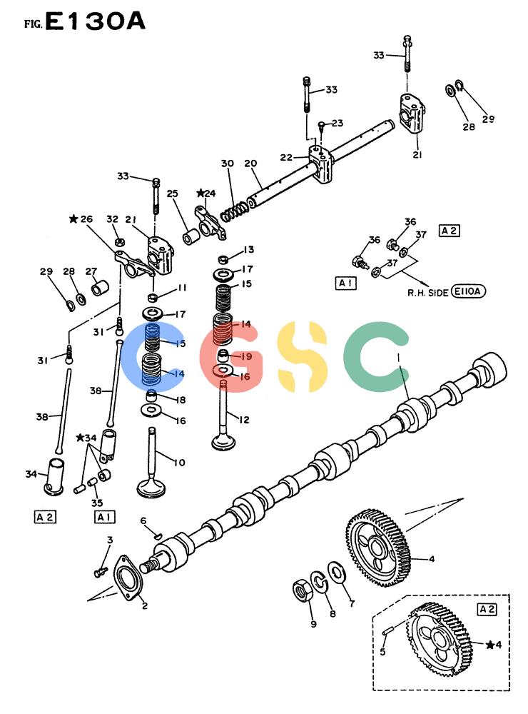 神钢零件查询(PE6T04) - NISSAN DIESEL ENGINE - LK900 & LK700A W/TURBO (1/03-12/06) (02-006 ) - VALVE MECHANISM Kobelco