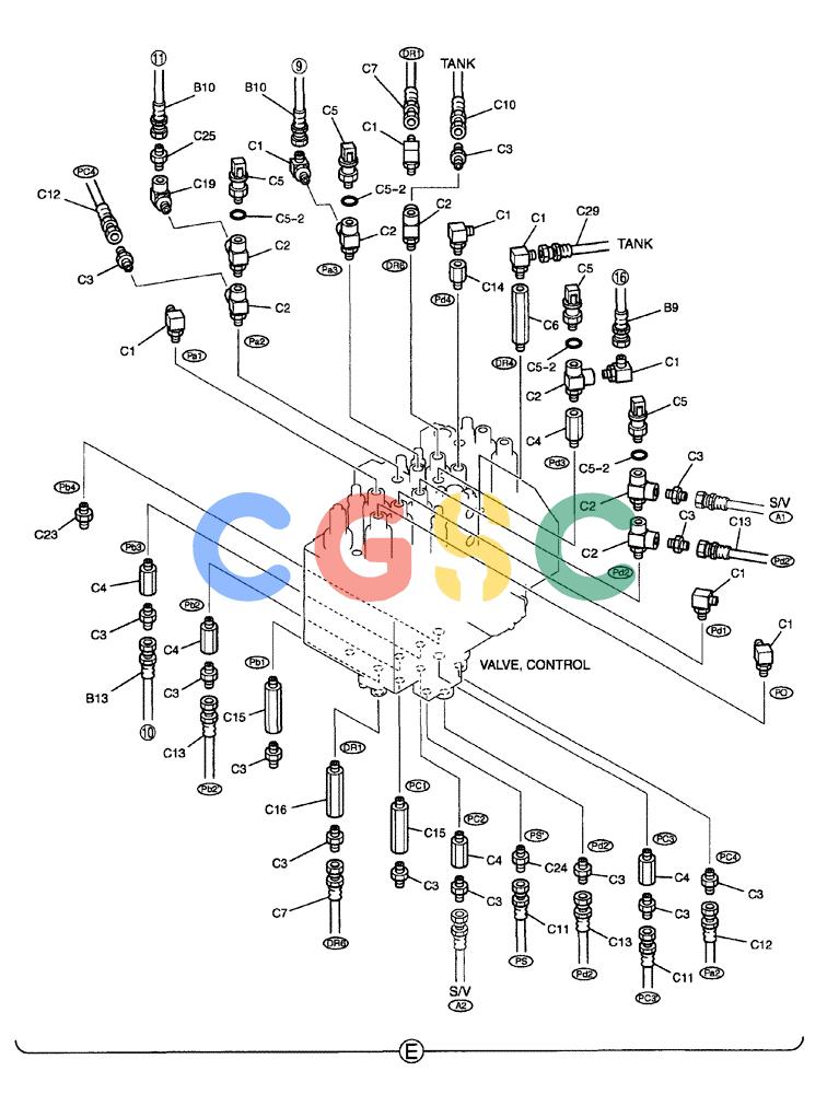 纽荷兰零件查询(EH80) - MIDI CRAWLER EXCAVATOR ASN LF04-02000 (N4TA18001 thru N4TA18010, ASN N5TA18011 -) (NA) (1/ (140) - CONTROL LINES, REMOTE New Holland Constructuion