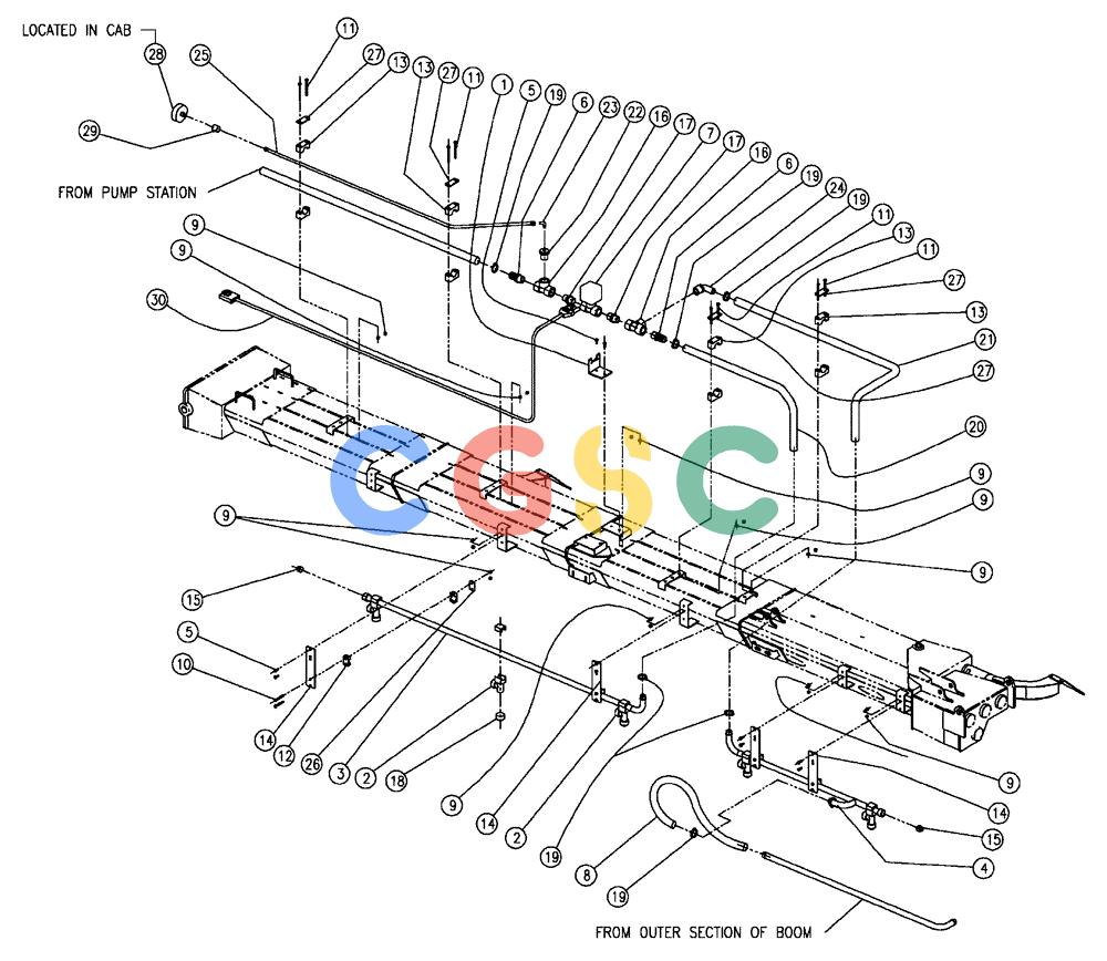凯斯零件查询(438) - FLEX-AIR APPLICATOR - 2003 (3/03-10/03) (11-008) - WET BOOM, 2.5”, LH, INNER, 70’ Case Agriculture